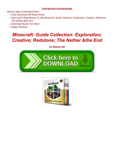 ^#DOWNLOAD@PDF^# Minecraft: Guide Collection: Exploration; Creative ...