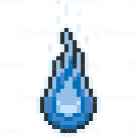 Pixel art blue spirit character 28651803 PNG