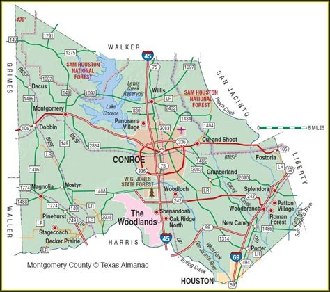 Map Of Montgomery County Texas - map : Resume Examples #MW9pJa4VAJ