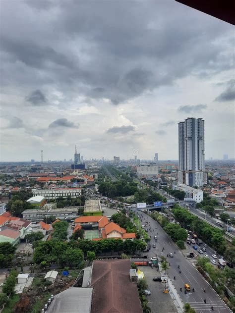 Southern Part of Surabaya City Skyline Stock Photo - Image of skyline ...