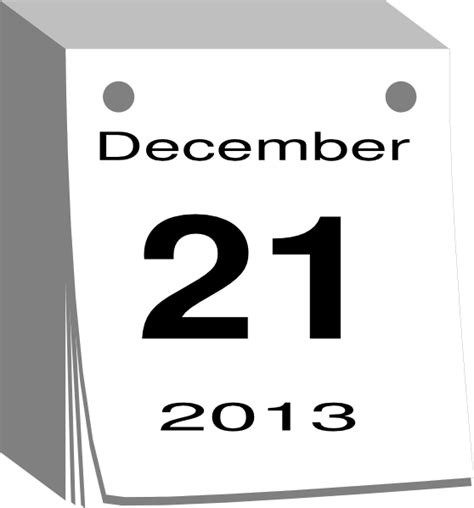 December Calendar Clip Art at Clker.com - vector clip art online ...