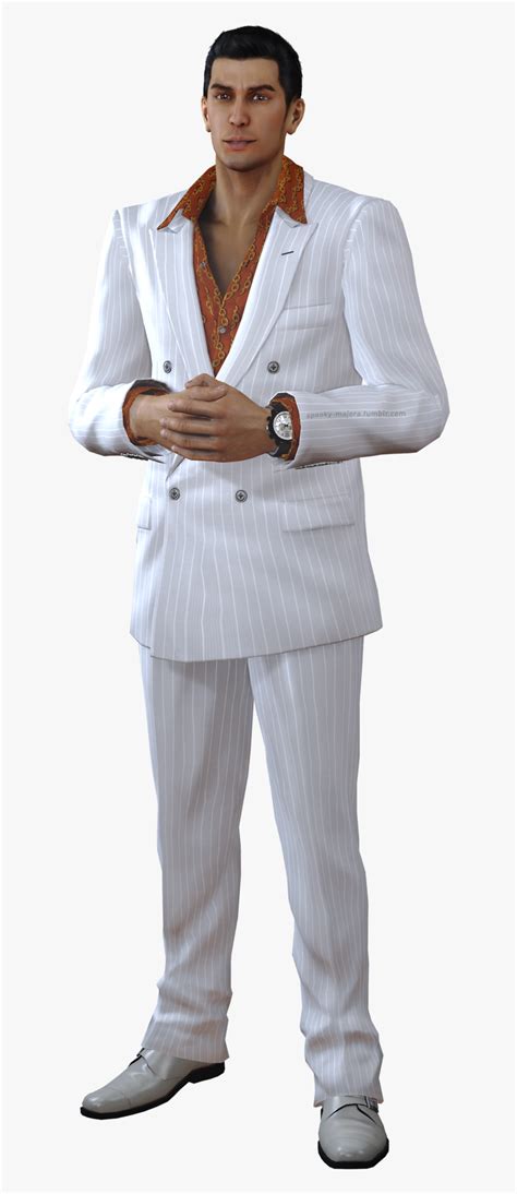 Com Yakuza 0 Kazuma Kiryu White Suit Standing Formal - Kiryu You Know I ...