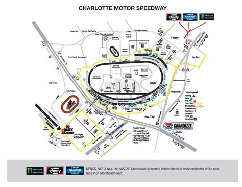 MENCS & NGOTS- Full Weekend Schedule & Track Map - 'All-Star Race ...