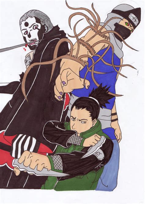 Shikamaru Vs Hidan e Kakuzo by Majinart on DeviantArt