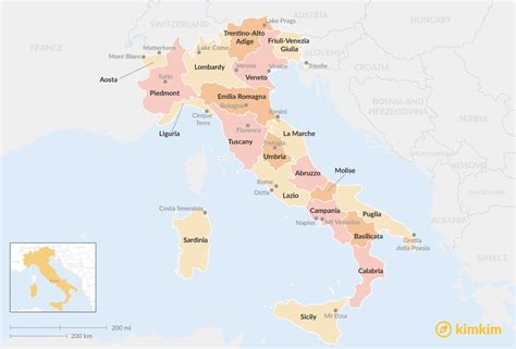 Italy Map Cities And Towns