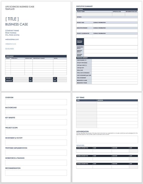 Business Case Calculation Template