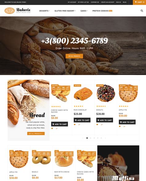 Magento Themes for Food Stores | Site Bloom