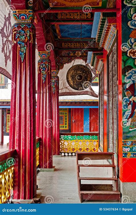 Rumtek Monastery Interior editorial stock image. Image of sikkim - 53437634