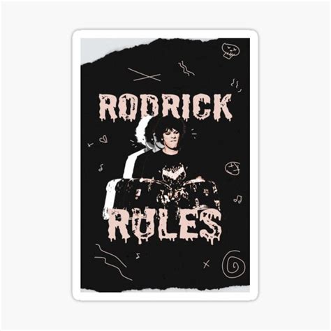 "Rodrick Rules" Sticker for Sale by islandchicart | Redbubble