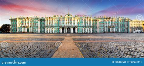 Winter Palace on Palace Square in Saint Petersburg, Russia Stock Image ...