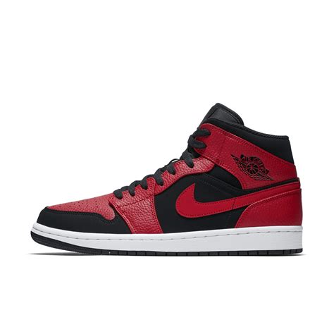 Nike Air Jordan 1 Mid Shoe in Red for Men - Lyst