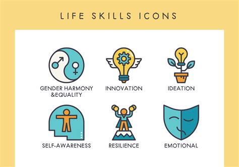 LIfe skills icons 539862 Vector Art at Vecteezy