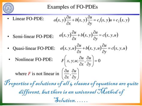 Partial Differential Equations Examples