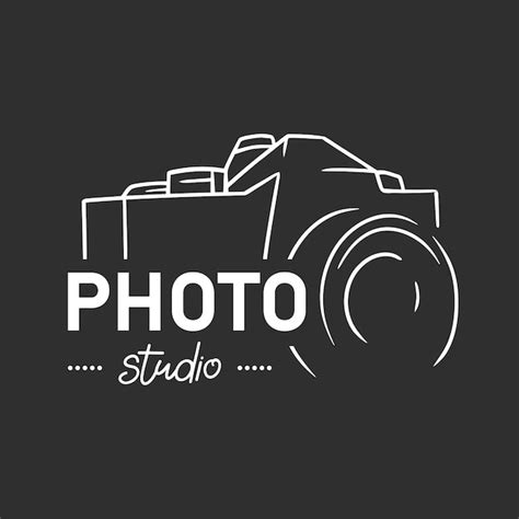 Premium Vector | Hand drawn Camera Photography logo studio photo on ...