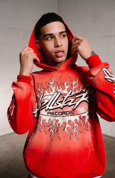 Hellstar Records Hoodie - Red – CREAMSTREETWEAR