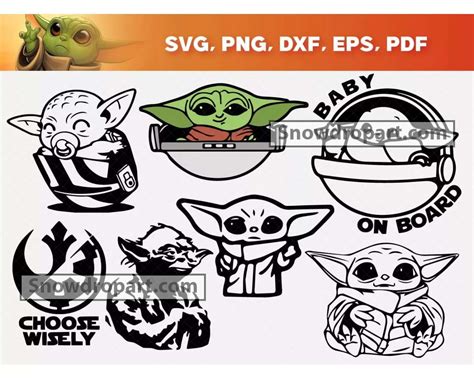 22 Baby Yoda Svg Bundle, Yoda Svg, Star Wars Svg, Baby Yoda On Board ...