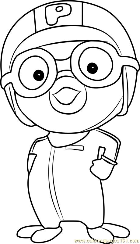 Pororo Coloring Page for Kids - Free Pororo the Little Penguin ...