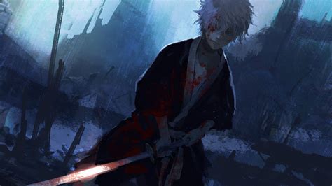 Gintoki Sakata :( - Gintama Fan Art (28397158) - Fanpop