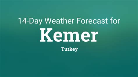 Kemer, Turkey 14 day weather forecast