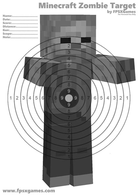 Nerf Target Printables