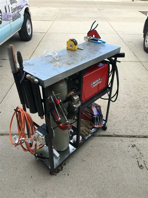 Mig welding cart Lincoln electric | Welding cart, Welding bench ...