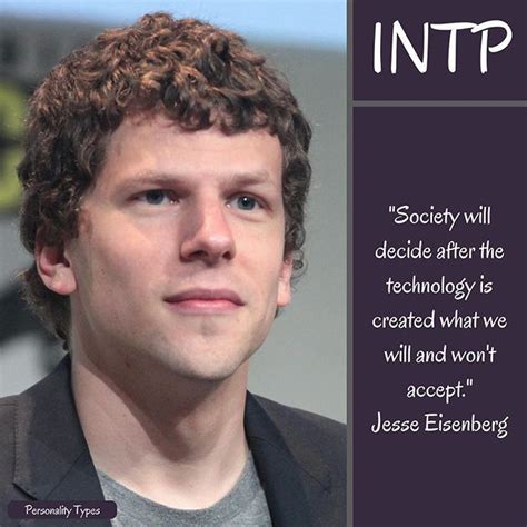 Jesse Eisenberg is thought to be an INTP In the Myers Briggs ...