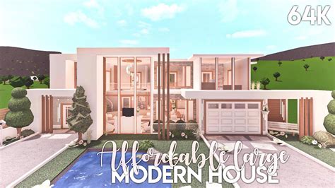 Affordable Large Modern House | Bloxburg Build - YouTube