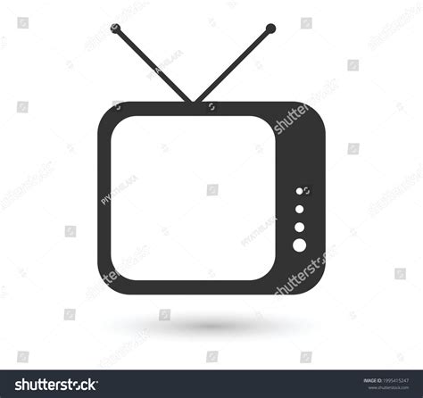 Classic Television Icon Image Black Tv Stock Vector (Royalty Free ...