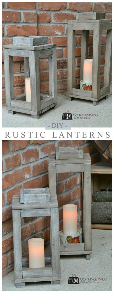 DIY Wood Lanterns