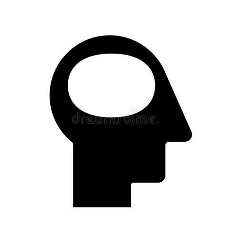 Empty Mind Simple Icon. Clipart Image Stock Vector - Illustration of ...