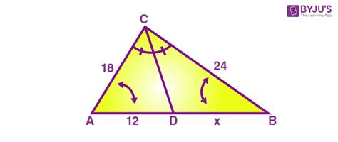 Angle Bisector Theorem (in a Triangle) - Proof and Examples