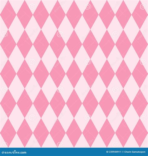 Diamond Shape Background Pink Color, Vector Illustrator, Seamless ...