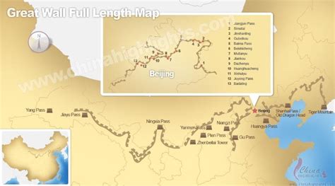 Map Of China Great Wall - Get Latest Map Update