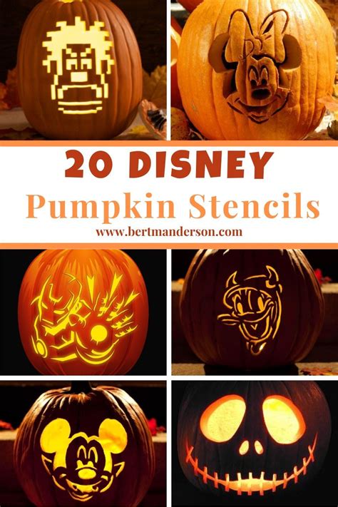 Disney pumpkin carving ideas with stencils 2022 updated – Artofit