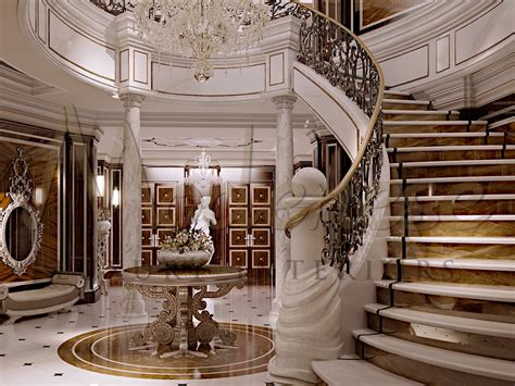 Classical Interiors For Luxurious Mansion