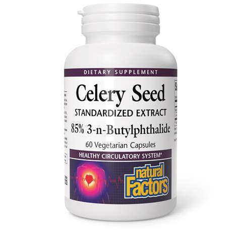 Celery Seed Extract Vegetarian Capsules | Natural Factors USA