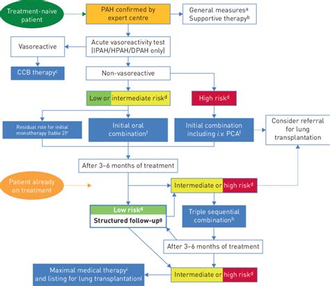 Treatment algorithm. PAH: pulmonary arterial hypertension; IPAH ...