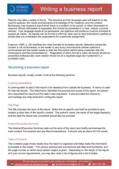 Business Report - 30+ Examples, MS Word, Pages, Google Docs, PDF | Examples