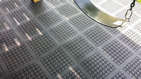 Rubber StayLock Perforated Deck Tile, Outdoor | Outdoor flooring, Deck ...