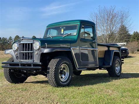 1960 Jeep Willy’s Truck Pickup Green 4WD Manual for sale - Jeep Willy’s ...