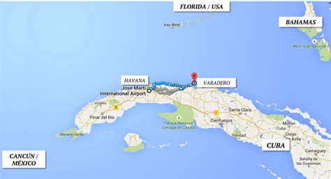 Cuba Mapa Das Estradas