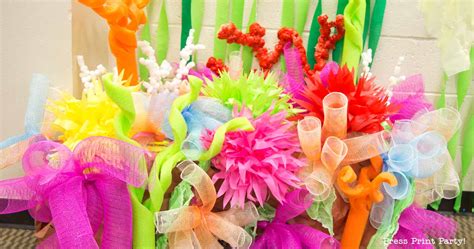 How to Make a Coral Reef Decoration - by Press Print Party!