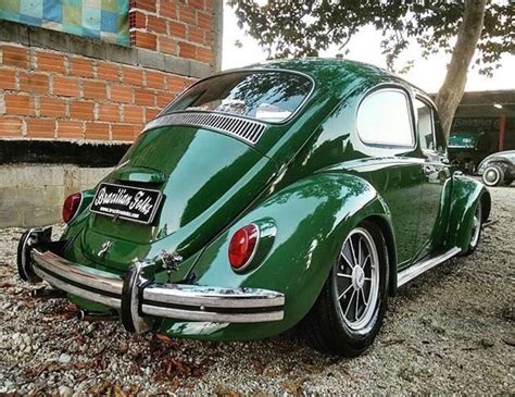 Vintage Green VW Beetle