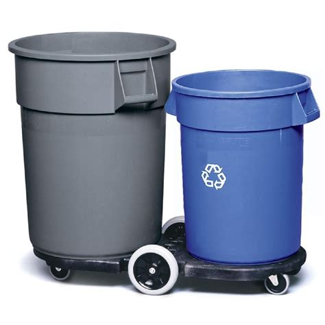 Rubbermaid Commercial Products BRUTE Tandem Trash Can Dolly-FG264600BLA ...