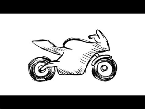 How To Draw A Cartoon Motorcycle - Hellknife18