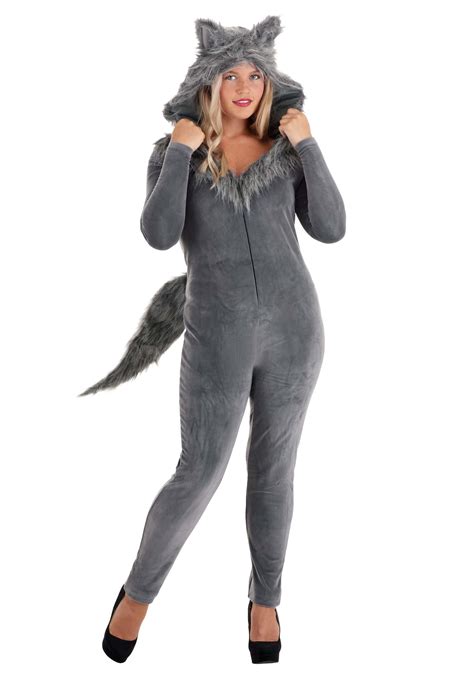 Women's Grey Wolf Costume | Animal Costume | Exclusive