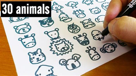 Cute Animal Drawings Easy