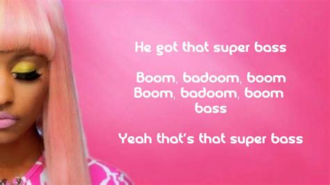 Nicki Minaj Super Bass Lyrics