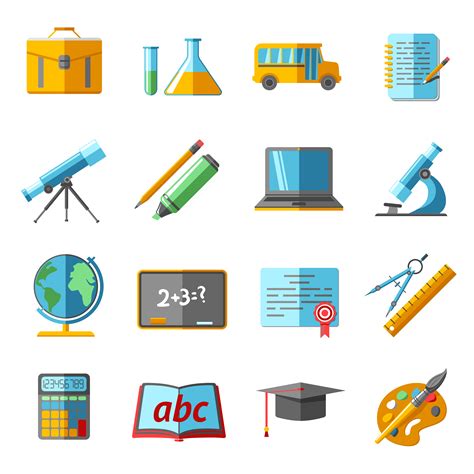 Education icons set 443884 Vector Art at Vecteezy