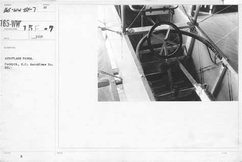 Airplanes - Parts - Aeroplane parts. Cockpit, S.C. Aeroplane No. 26 ...